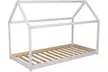 Lit cabane "Panda" en bois avec sommier à lattes et barrière de lit en option de Weber Industries, livraison offerte - Second Medium
