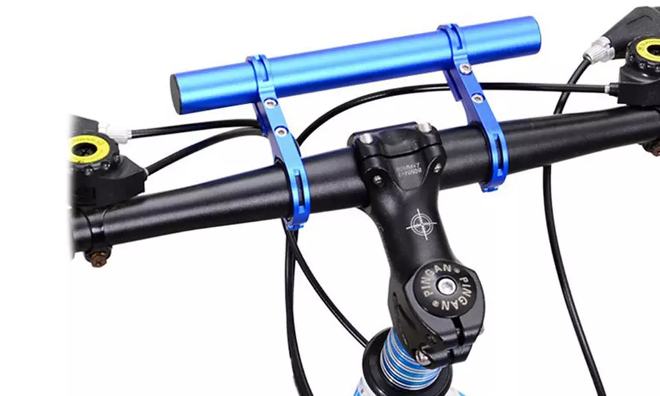1x oder 2x Lenker-Extender für Fahrrad in Schwarz, Blau oder Rot - Primary Image