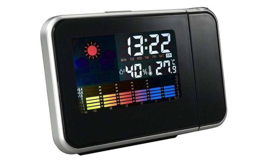 Image 2: Digital Colour LCD Display Clock