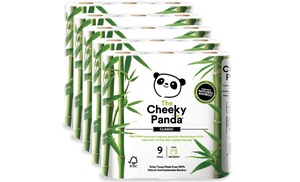 45 Rolls of The Cheeky Panda Three-Ply Classic White Toilet Tissue