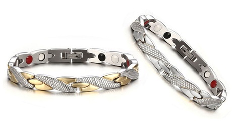 1 o 2 bracciali con magneti disponibili in 2 colori