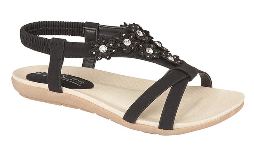 Image 2: Women's Elasticated Back Sandals