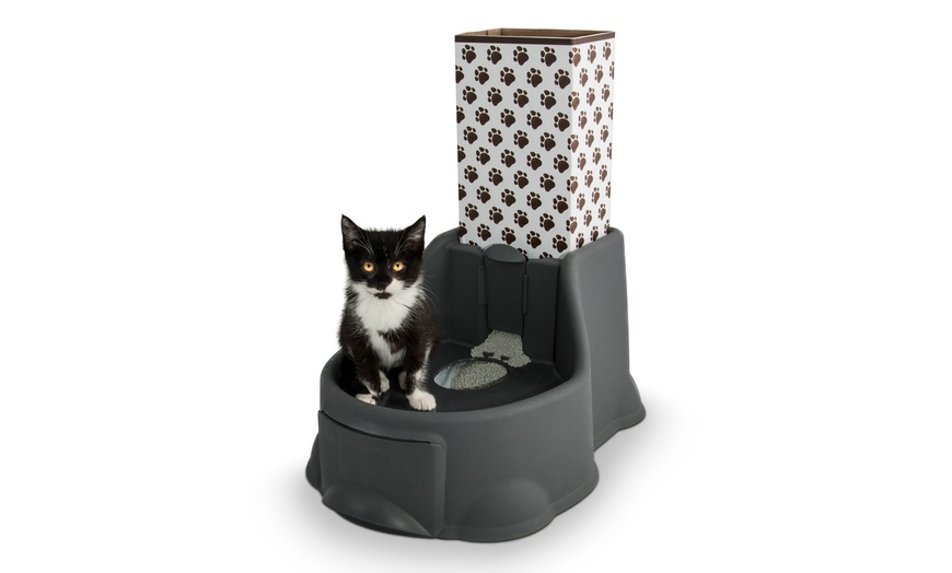 No touch litter clearance box