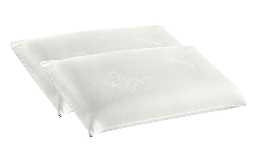 Image 6: 1, 2 o 4 guanciali in Memory Foam con rivestimento Aloe Vera