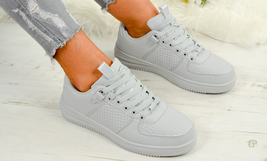 Image 5: Women's Lace-Up Sneakers