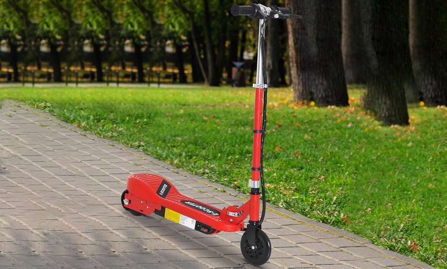 Image 11: Homcom Kid's Folding E-Scooter