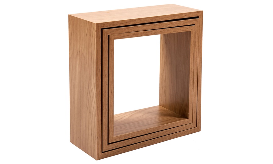 Image 3: Oak-Effect Floating Shelves