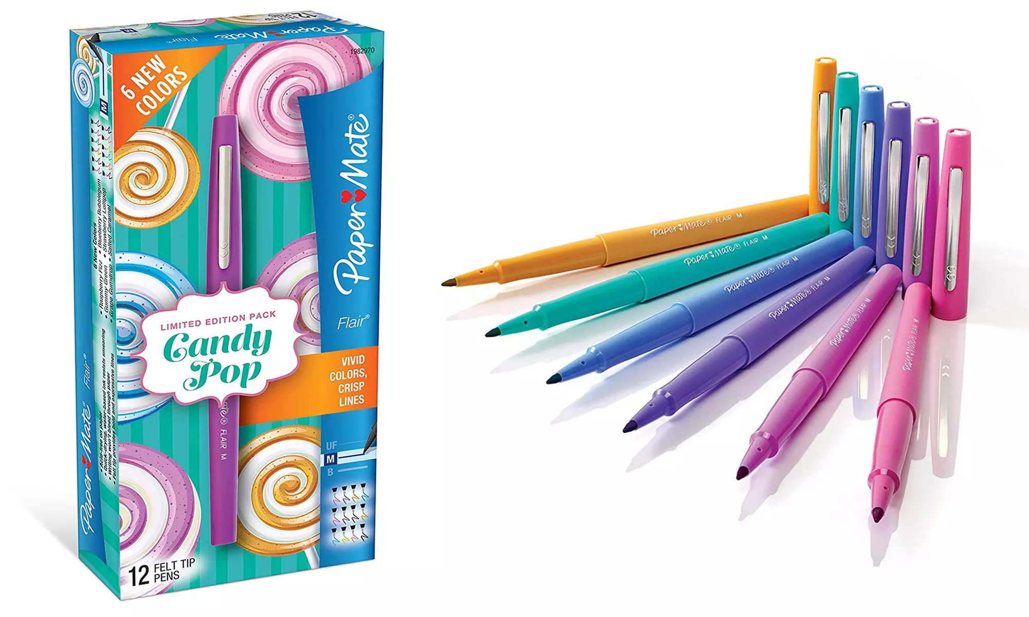 Paper Mate Flair Candy Pop Felt Tip Marker Pens (36-Piece) - Primary Image
