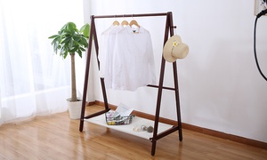 Wooden Clothes Storage Rack