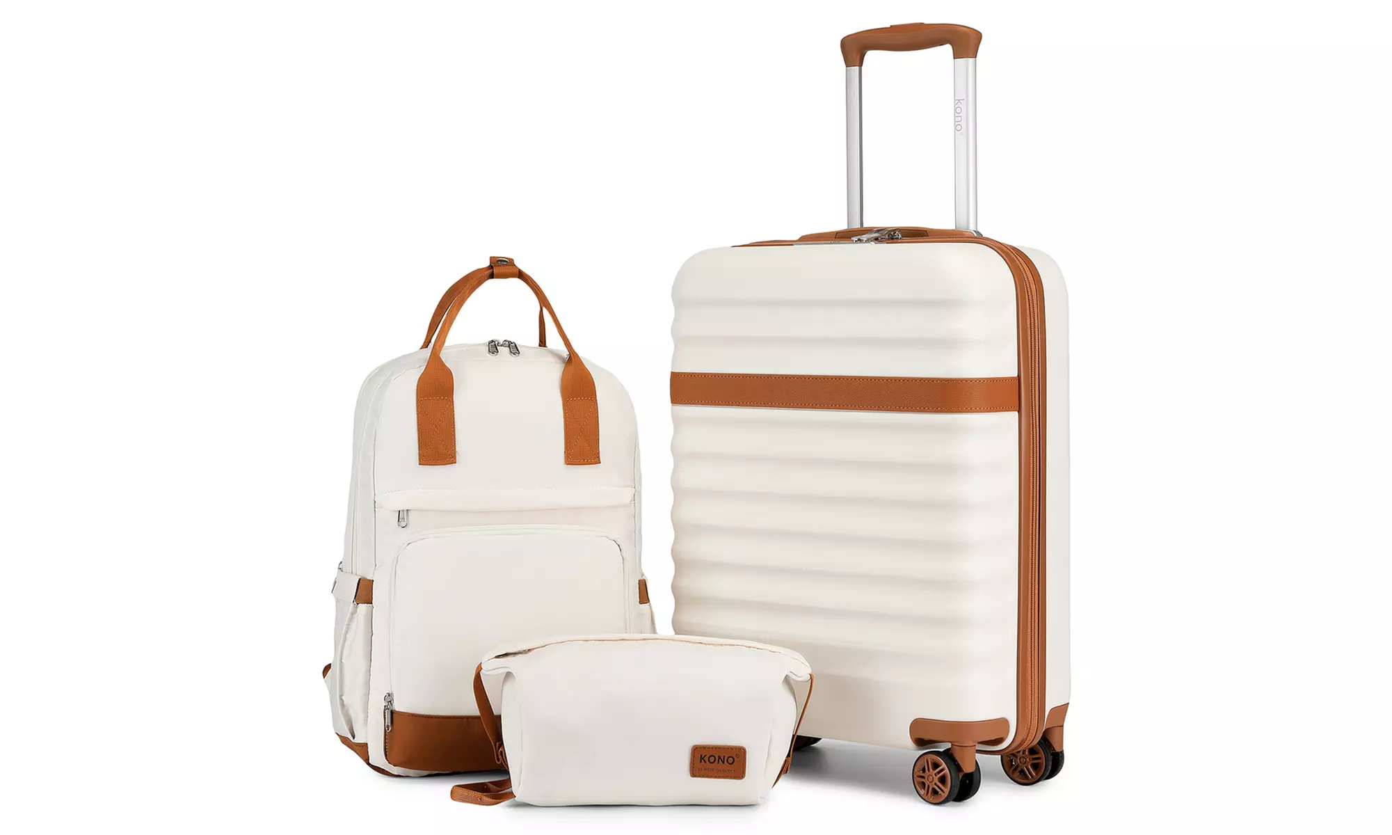 KONO 20 Inch Hard Shell ABS+PC Cabin Suitcase Set