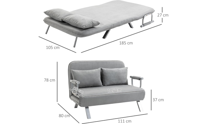 Image 6: Two-Seater Sofa Bed