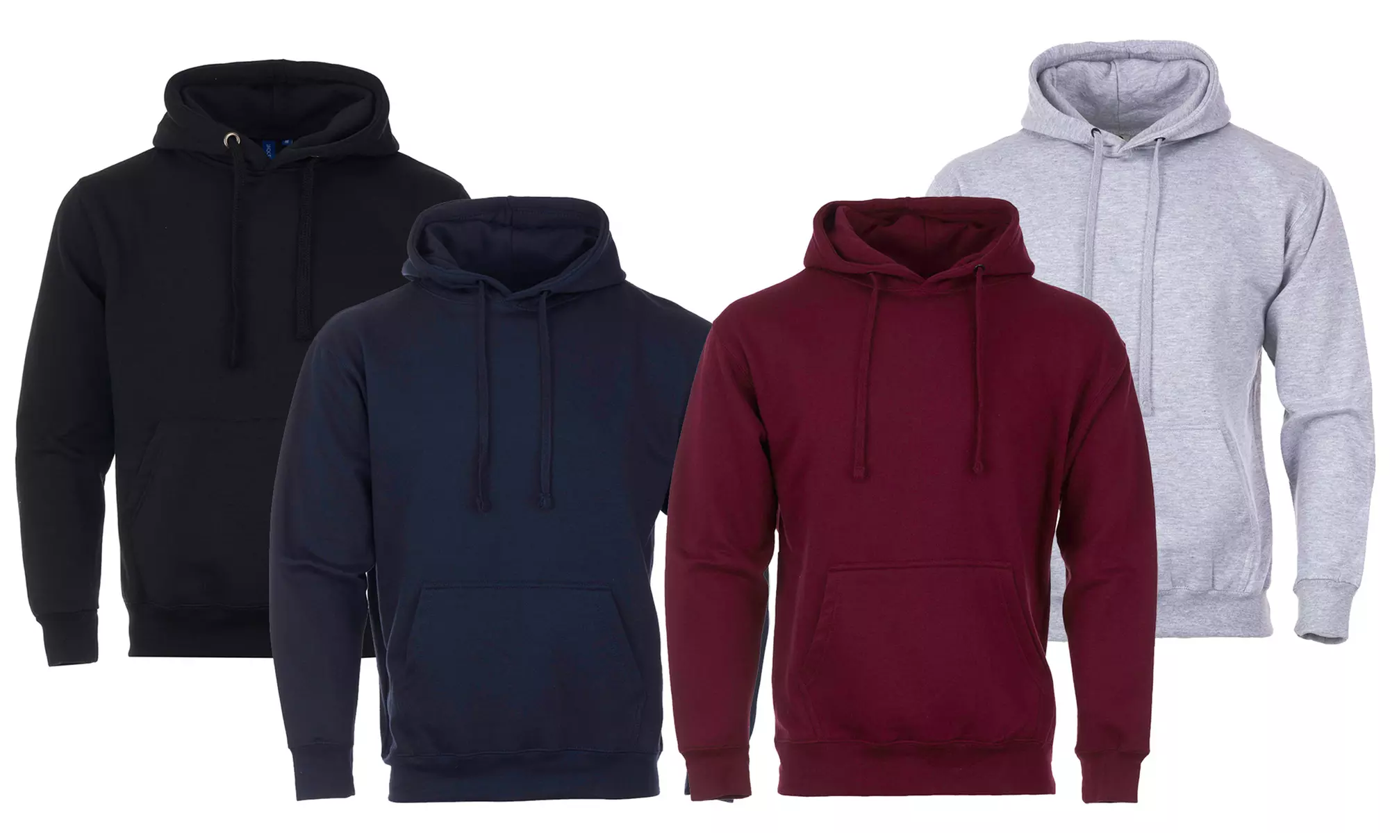 Sweat à capuche classique pour hommes en coton, coloris au choix - Primary Image