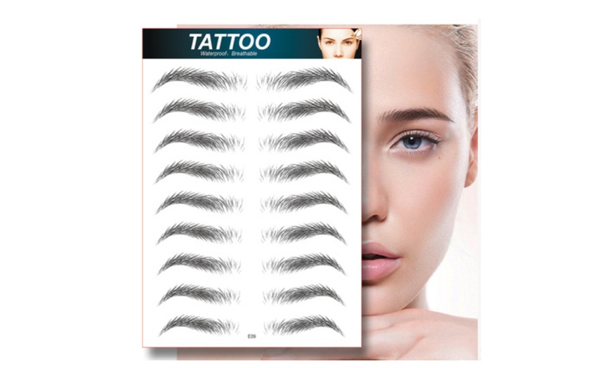 Image 20: Glamza 4D Eyebrow Tattoo and Phoera Magnetic Eyeliner and Lashes Set