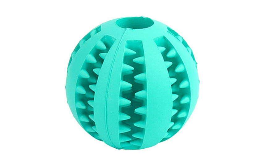 Image 6: Dog Chewing Ball Toy