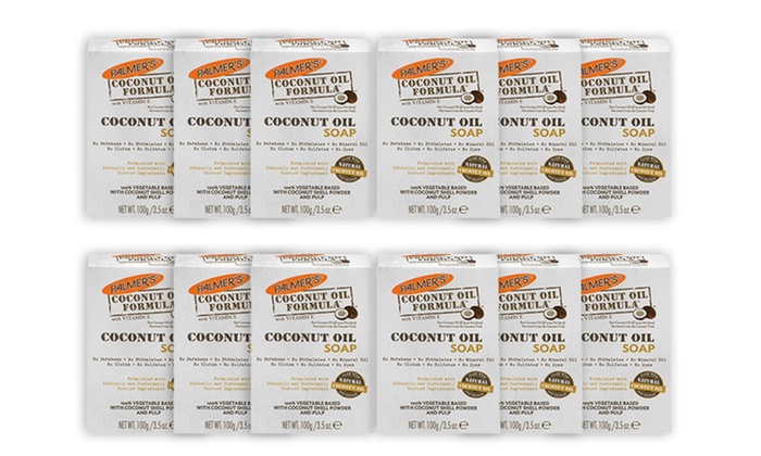 12x Palmer's Coconut Oil Soap 100g
