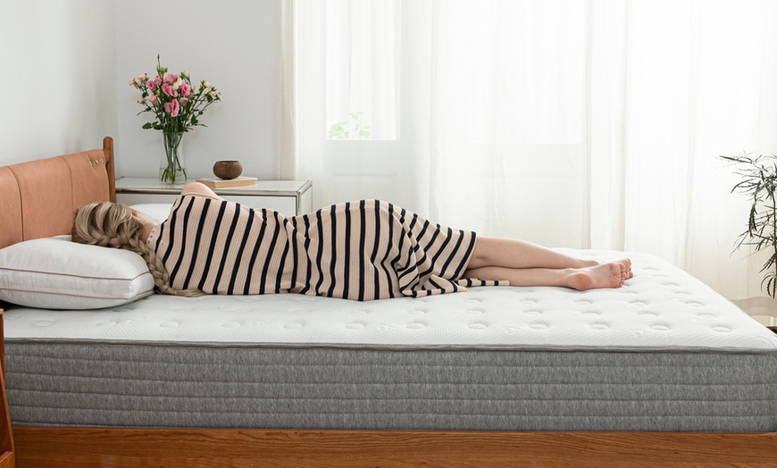 Image 3: Gude Night 20cm Durable Hybrid Mattress with Pocketed Springs 