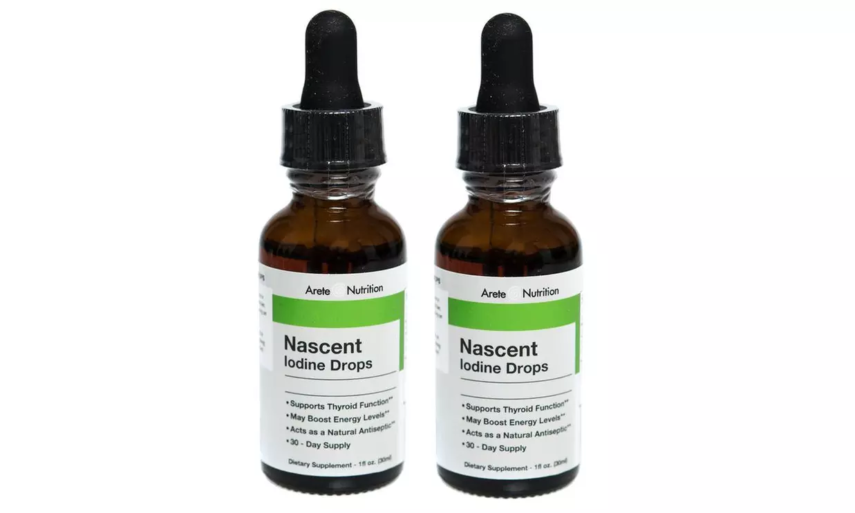 Nascent Iodine Drops for High Potency (2-Pack; 1 Fl. Oz.) - Primary Image