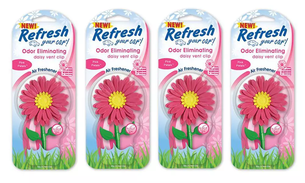 Refresh Your Car Daisy Pink Petals Air Freshener (4-Pack) - Primary Image