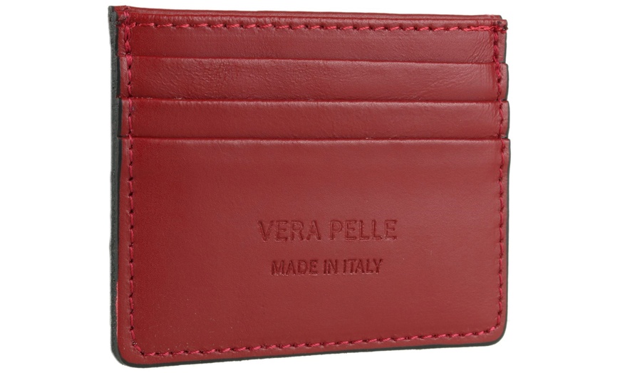 Image 19: Men's Genuine Leather Card Holder