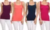 Style Clad Women's Lace Trim Tank Top (1- or 3-Pack)