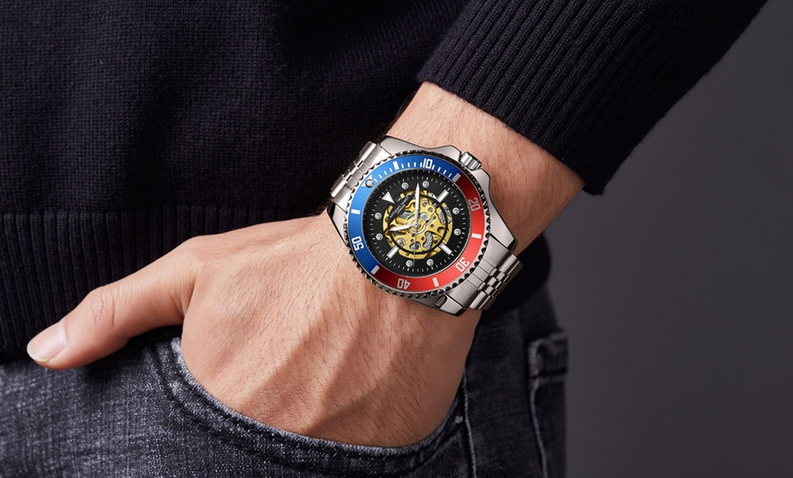 Image 5: Anthony James Limited Edition Skeleton Sports Automatic Men's Watch