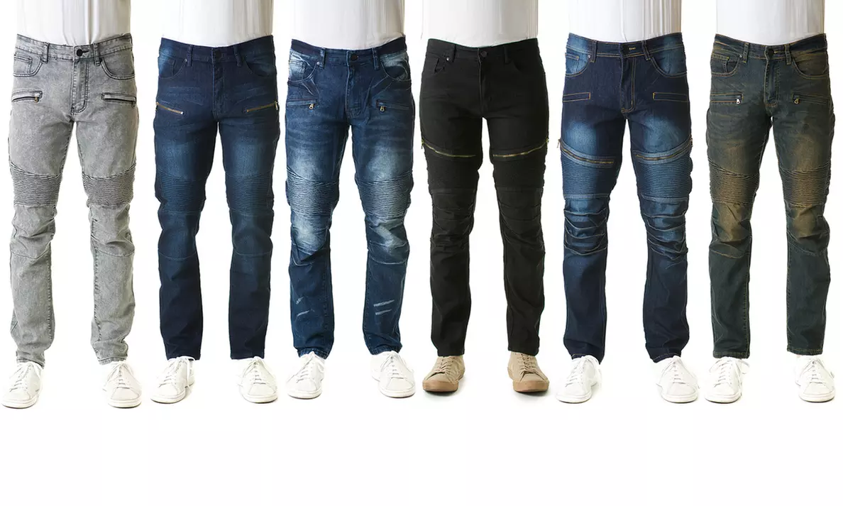 Refinery Republic Men's Moto Slim Straight Fit Jeans - Primary Image