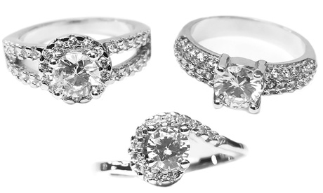 Anelli Be-Jewels con cristalli Swarovski®, disponibili in 3 modelli e varie misure