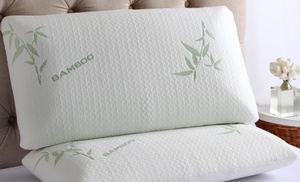 One or Two Bamboo Memory Foam Pillows