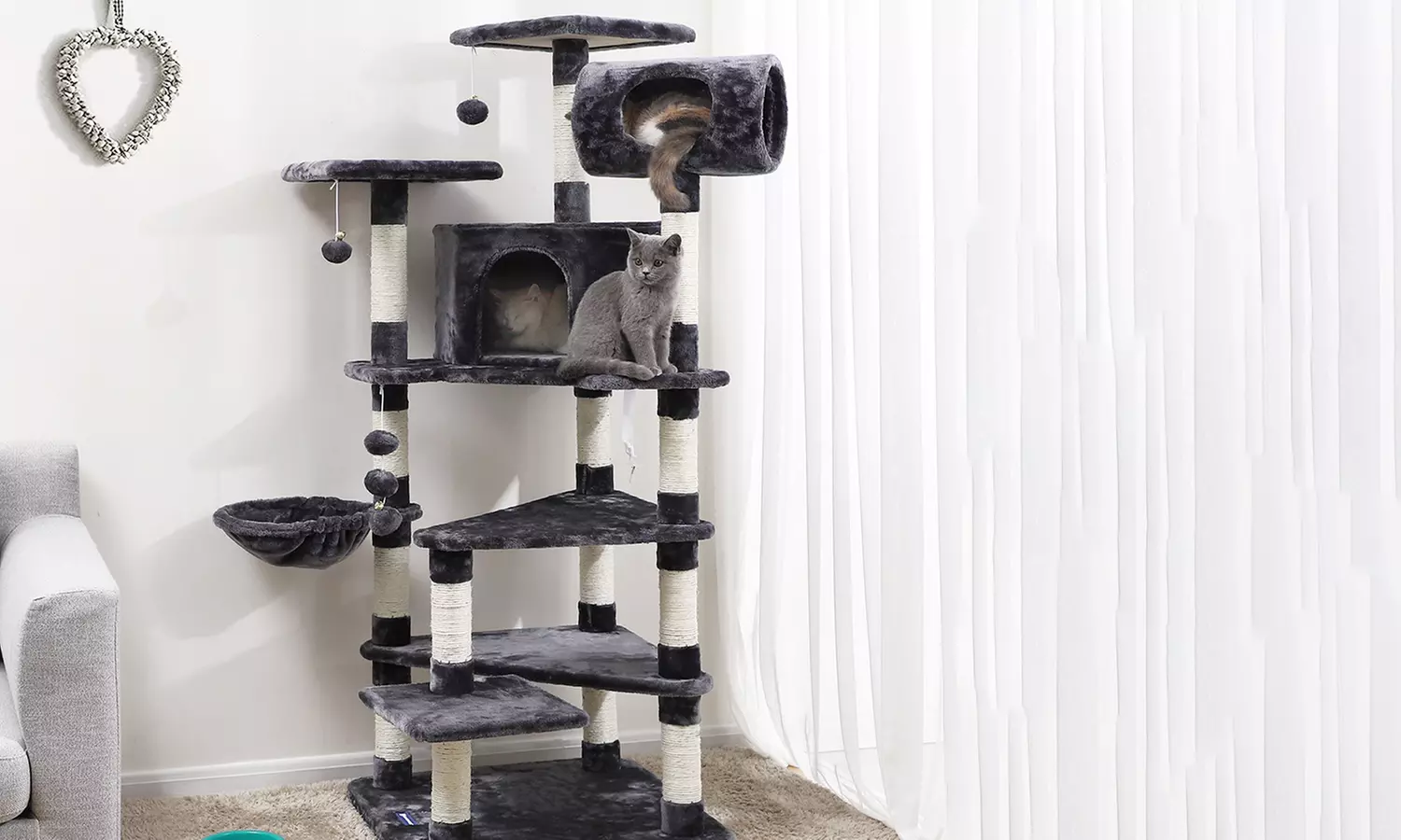 Arbre à chat, grande taille, plusieurs niveaux - Primary Image