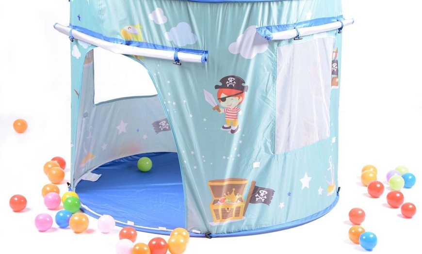 Image 4: Children's Pirate Pop Up Play Tent