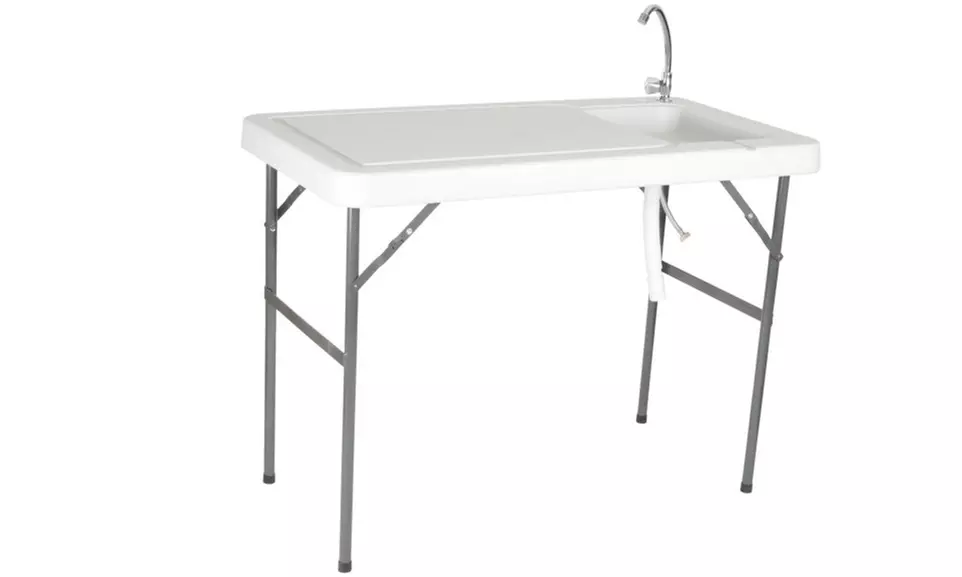 Outdoor Folding Table with Built-in Sink - Second Medium