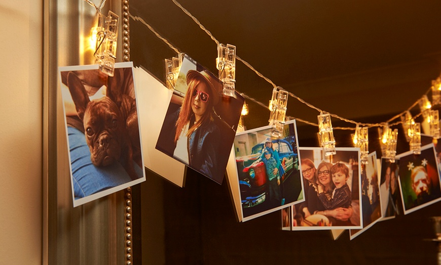 Image 3: Set of 20 Photo Clip String Lights