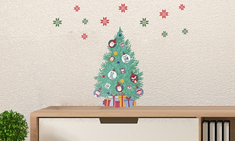 1 ou 2 autocollants muraux thème Noël pour chambre d'enfant
