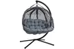 Outsunny Double Hanging Egg Chair in Grey or Cream - Image 3