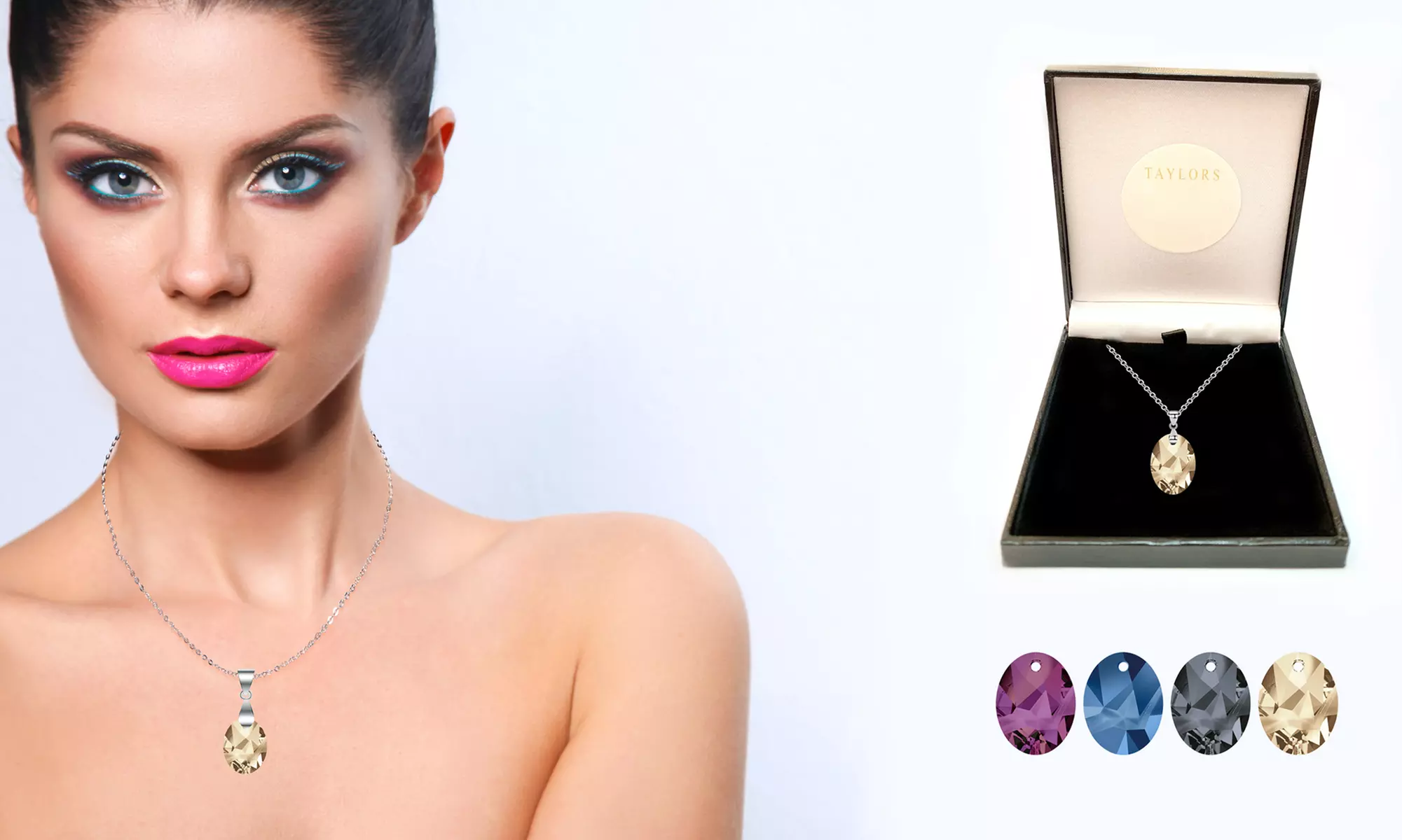 Collier pendentif Jean Paul Gaultier orné de cristaux Swarovski® - Primary Image