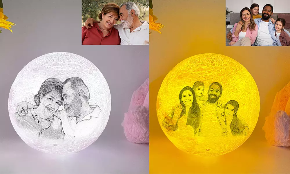 85% Off Personalized Moon Lamp from Justyling