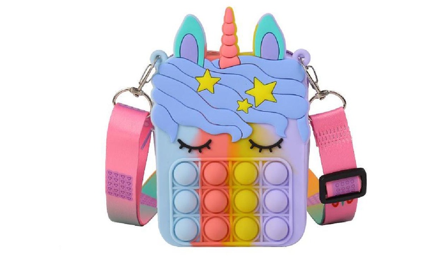 Image 2: Unicorn Push Pop Fidget Bubble Shoulder Bag