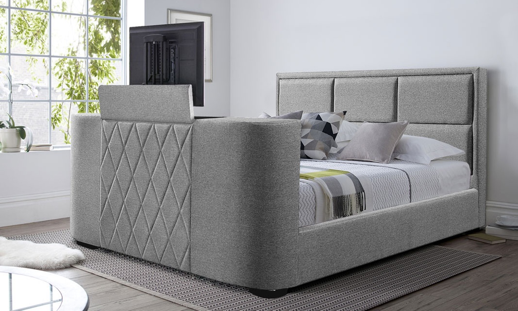 Lit avec meuble TV intégré de Sampur