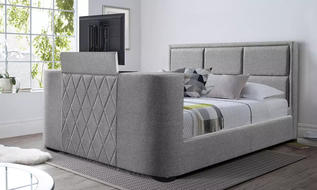 Lit avec meuble TV intégré de Sampur