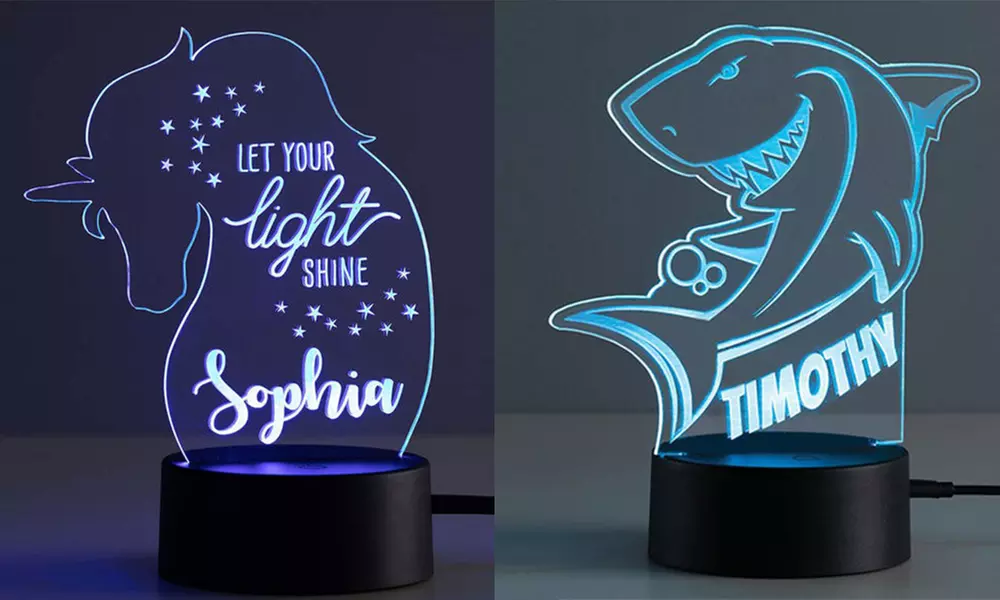 Illusions-Nachtlicht mit Namen