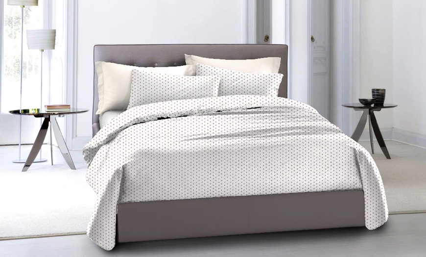 Image 13: Biancheria letto in puro cotone Made in Italy Novilunio