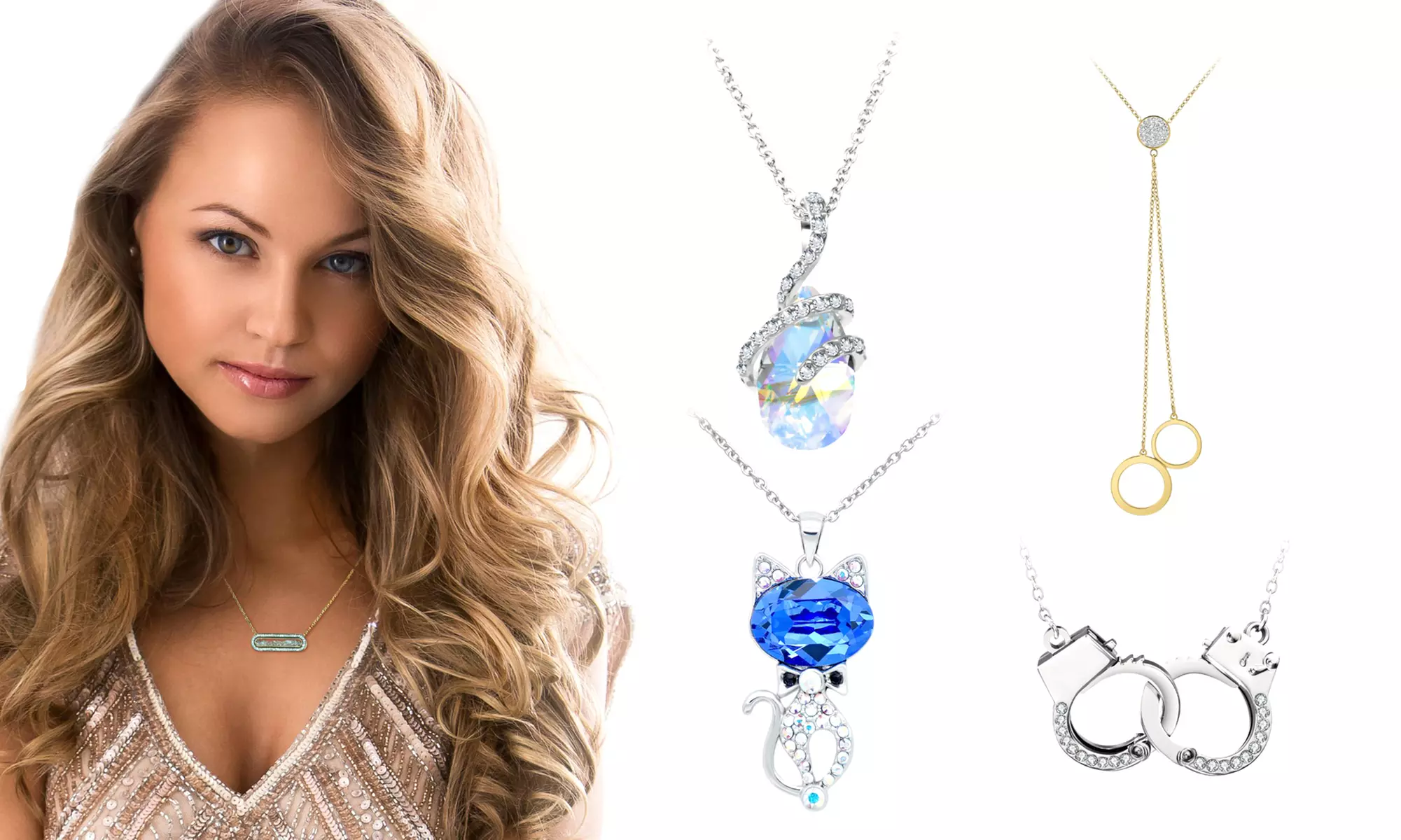 Collier avec cristaux scintillants SC Crystal Paris