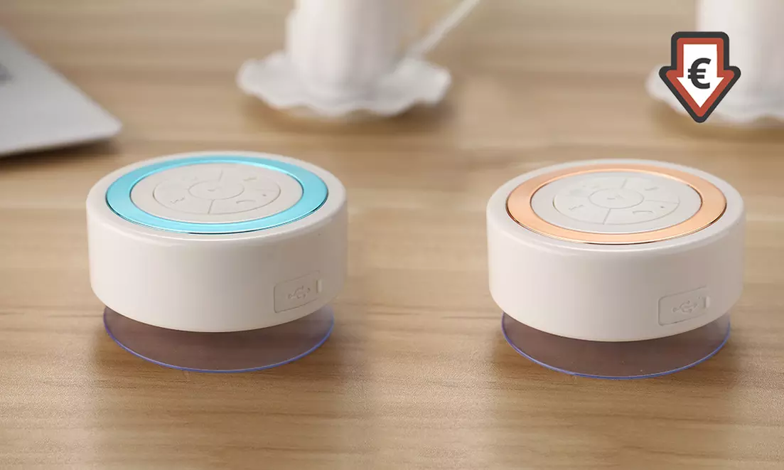 1x oder 2x wasserabweisender und kabelloser Lautsprecher in Blau oder Rosa - Primary Image