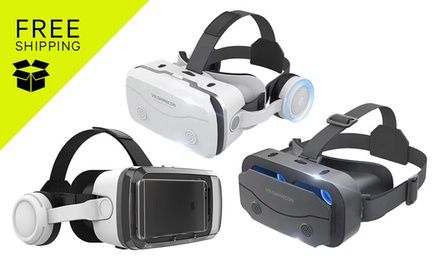 3D VR Box Glasses Virtual Reality Headset Bluetooth Headphone - G04BS-VR