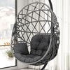 Image 15: Outdoor Hanging Egg Chair with Cushion