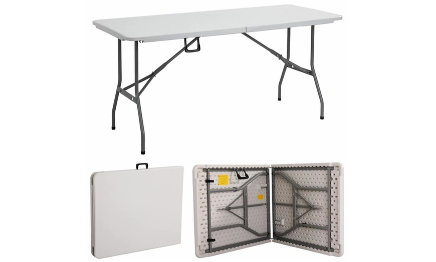 Image 2: 6ft Fold-In-Half Table