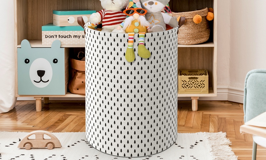 Image 23: Vinsani Drawstring Laundry Basket