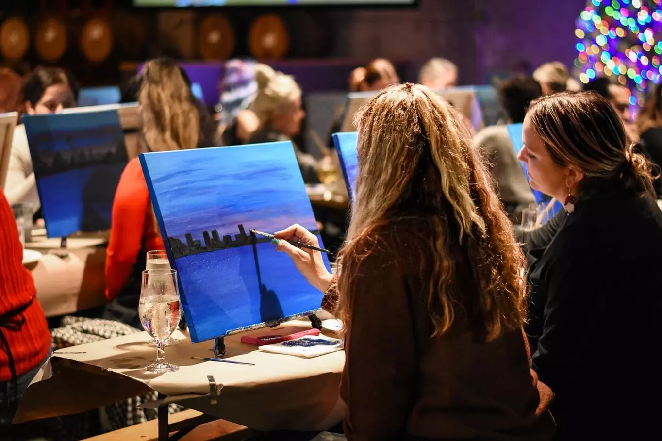 Paint & Sip Deals at Brushstrokes and Beverages