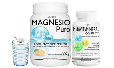 Fino a 600 g di Magnesio e 120 compresse di Multivitaminico Line@Diet