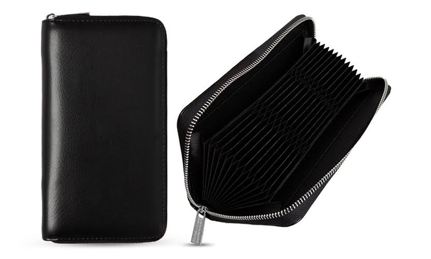 Image 2: FLO Leather Travel Wallet with RFID